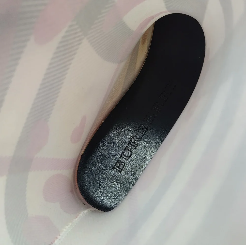 Burberry Check Heart Rubber Rain Boots 41